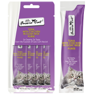 Fussie Cat Treats SprPrm Tuna/Chkn in GoatMlkPuree 4/0.5oz