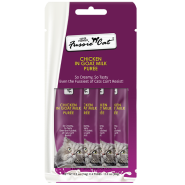 Fussie Cat Treats SprPrm Chicken in GoatMlkPuree 18/2oz