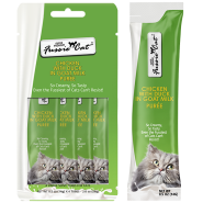 Fussie Cat Treats SprPrm Chkn/Duck in GoatMlkPuree 4/0.5oz