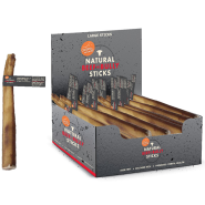 Canine Naturals Beef and Bully Sticks Large 10" 48ct Bulk