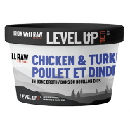 Iron Will Raw Dog Cup Chicken & Turkey 24/4oz