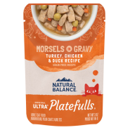 NB Cat Platefulls Turkey Ckn&Duck in Gravy Pouch 24/3 oz