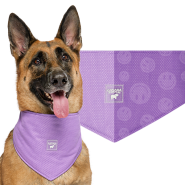 Canada Pooch Chill Seeker Cooling Bandana WetRvl PrplSmly S