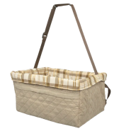 Happy Ride Quilted Booster Seat up to 18 lb Tan