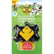 Bags On Board Bone Dispenser Black 30 bags