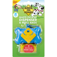 Bags On Board Bone Dispenser Blue 30 bags