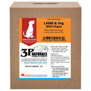3P Naturals Dog Non-Medicated Lamb & Veg with Organ 5/1lb