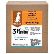 3P Naturals Dog Non-Medicated Turkey with Bone 5/1lb