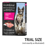 Hurraw Dog Dehydrated Raw Pork Trials 18ct