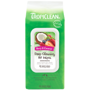 TropiClean Grooming Wipes Berry & Coconut 100pk