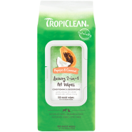 TropiClean Grooming Wipes Papaya & Coconut 100pk