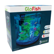 Tetra GloFish Half Moon with Blue LED Bubbler 3 gal