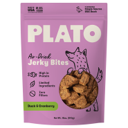 Plato Dog Jerky Bites Duck w/Cranberry 18oz