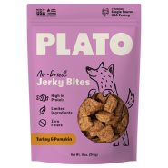 Plato Dog Jerky Bites Turkey w/Pumpkin 18oz