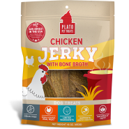 Plato Dog Jerky Chicken w/Bone Broth 16oz