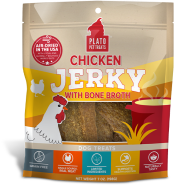 Plato Dog Jerky Chicken w/Bone Broth 7oz