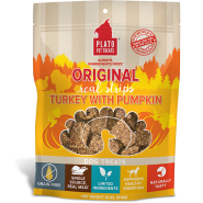 Plato Dog Original Real Strips Turkey w/Pumpkin 18oz