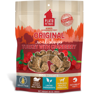 Plato Dog Original Real Strips Turkey w/Cranberry 18oz