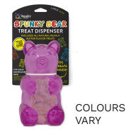 Spunky Pup Spunky Bear Treat Dispenser w/1.5oz PBtr Trts Lrg