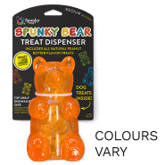 Spunky Pup Spunky Bear Treat Dispenser w/1.5oz PBtr Trts Med