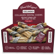 --Currently Unavailable-- Icelandic+ Dog Collagen Dental Chews 8" x 18pc