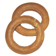 Rollover Pressed Porkhide Rings Bulk 10 ct