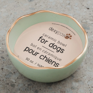 Dexypaws Dog Ceramic Bowl Sage Green 8" 50oz