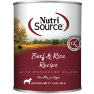 NutriSource Dog Beef & Rice 12/12.3oz
