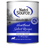 NutriSource Dog GF Heartland Select 12/12.3oz