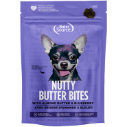 NutriSource Dog Treats Nutty Butter Bites AlmdBtr&Blubry 6oz