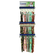 Accent Dog Metallic Collar & Leash Display 50 pc