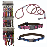 K9 Explorer Five Colour 3-Tier Collar & Leash Display