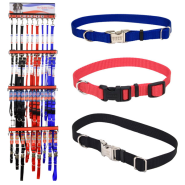 Coastal Nylon Collar and Leash Display (choose 3 colors)