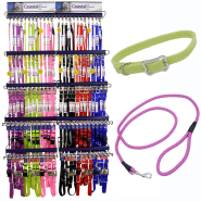 Coastal Six Colour Collar and Leash Display