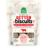 Open Farm Dog Treats Better Biscuits Beef & Oatmeal 8 oz