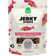 Open Farm Dog Treats Grain Free Jerky Strips Salmon 13 oz