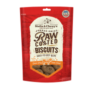 Stella&Chewys Dog Treats Raw Coated Biscuits Beef 9 oz