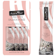 Fussie Cat Treats Premium Tuna w/Salmon Puree 4/0.5oz