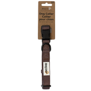 Dexypaws Dog Collar Espresso Medium 3/4x13-20"